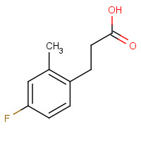 166251-34-9 3-(4-fluoro-2-methylphenyl)propanoic acid chemical structure