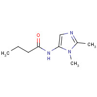 133694-41-4 N-(2,3-dimethylimidazol-4-yl)butanamide chemical structure