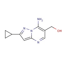 1245768-58-4 (7-amino-2-cyclopropylpyrazolo[1,5-a]pyrimidin-6-yl)methanol chemical structure
