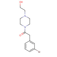 1007210-96-9 2-(3-bromophenyl)-1-[4-(2-hydroxyethyl)piperazin-1-yl]ethanone chemical structure