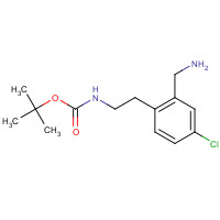 439116-12-8 tert-butyl N-[2-[2-(aminomethyl)-4-chlorophenyl]ethyl]carbamate chemical structure
