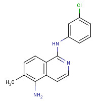 1187967-54-9 1-N-(3-chlorophenyl)-6-methylisoquinoline-1,5-diamine chemical structure