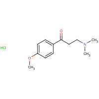 2125-49-7 3-(dimethylamino)-1-(4-methoxyphenyl)propan-1-one;hydrochloride chemical structure