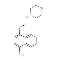 317806-90-9 4-(2-morpholin-4-ylethoxy)naphthalen-1-amine chemical structure