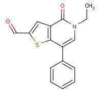 1610520-50-7 5-ethyl-4-oxo-7-phenylthieno[3,2-c]pyridine-2-carbaldehyde chemical structure