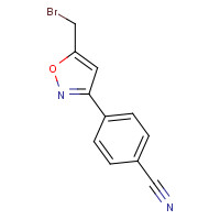 1158735-34-2 4-[5-(bromomethyl)-1,2-oxazol-3-yl]benzonitrile chemical structure