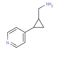 1334493-71-8 (2-pyridin-4-ylcyclopropyl)methanamine chemical structure