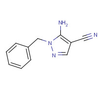 91091-13-3 5-amino-1-benzylpyrazole-4-carbonitrile chemical structure