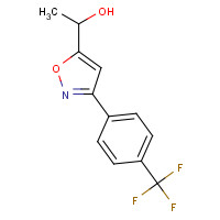 889938-96-9 1-[3-[4-(trifluoromethyl)phenyl]-1,2-oxazol-5-yl]ethanol chemical structure