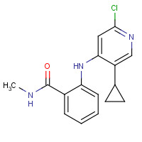1184931-59-6 2-[(2-chloro-5-cyclopropylpyridin-4-yl)amino]-N-methylbenzamide chemical structure