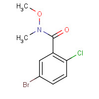 842136-59-8 5-bromo-2-chloro-N-methoxy-N-methylbenzamide chemical structure