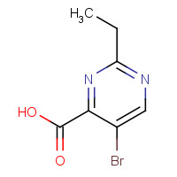 1235450-86-8 5-bromo-2-ethylpyrimidine-4-carboxylic acid chemical structure