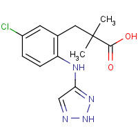 1611444-37-1 3-[5-chloro-2-(2H-triazol-4-ylamino)phenyl]-2,2-dimethylpropanoic acid chemical structure