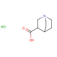 6238-34-2 1-azabicyclo[2.2.2]octane-3-carboxylic acid;hydrochloride chemical structure