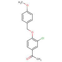 1225598-51-5 1-[3-chloro-4-[(4-methoxyphenyl)methoxy]phenyl]ethanone chemical structure