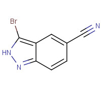 395101-67-4 3-bromo-2H-indazole-5-carbonitrile chemical structure