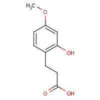 21144-17-2 3-(2-hydroxy-4-methoxyphenyl)propanoic acid chemical structure
