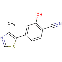 1448190-10-0 2-hydroxy-4-(4-methyl-1,3-thiazol-5-yl)benzonitrile chemical structure