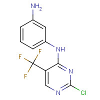 1374507-24-0 3-N-[2-chloro-5-(trifluoromethyl)pyrimidin-4-yl]benzene-1,3-diamine chemical structure