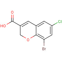 885271-01-2 8-bromo-6-chloro-2H-chromene-3-carboxylic acid chemical structure