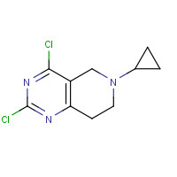 1449117-31-0 2,4-dichloro-6-cyclopropyl-7,8-dihydro-5H-pyrido[4,3-d]pyrimidine chemical structure