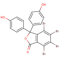 13027-28-6 4,5,6,7-tetrabromo-3,3-bis(4-hydroxyphenyl)-2-benzofuran-1-one chemical structure