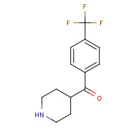 149452-44-8 piperidin-4-yl-[4-(trifluoromethyl)phenyl]methanone chemical structure