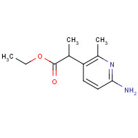 1374575-20-8 ethyl 2-(6-amino-2-methylpyridin-3-yl)propanoate chemical structure