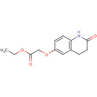58900-90-6 ethyl 2-[(2-oxo-3,4-dihydro-1H-quinolin-6-yl)oxy]acetate chemical structure
