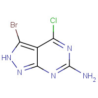 1003298-79-0 3-bromo-4-chloro-2H-pyrazolo[3,4-d]pyrimidin-6-amine chemical structure