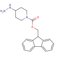 746588-43-2 9H-fluoren-9-ylmethyl 4-hydrazinylpiperidine-1-carboxylate chemical structure