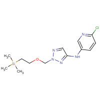 1611444-70-2 6-chloro-N-[2-(2-trimethylsilylethoxymethyl)triazol-4-yl]pyridin-3-amine chemical structure