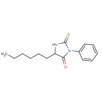 66359-13-5 5-hexyl-3-phenyl-2-sulfanylideneimidazolidin-4-one chemical structure
