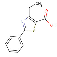 113366-57-7 4-ethyl-2-phenyl-1,3-thiazole-5-carboxylic acid chemical structure
