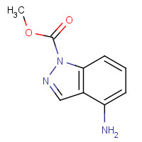 581812-76-2 methyl 4-aminoindazole-1-carboxylate chemical structure