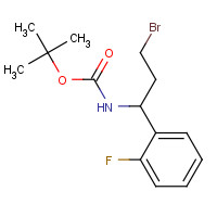 924818-00-8 tert-butyl N-[3-bromo-1-(2-fluorophenyl)propyl]carbamate chemical structure