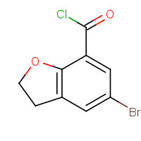 108551-60-6 5-bromo-2,3-dihydro-1-benzofuran-7-carbonyl chloride chemical structure