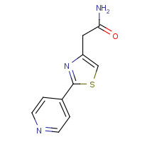 31112-96-6 2-(2-pyridin-4-yl-1,3-thiazol-4-yl)acetamide chemical structure