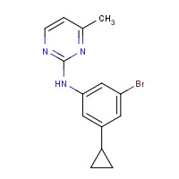 1312535-45-7 N-(3-bromo-5-cyclopropylphenyl)-4-methylpyrimidin-2-amine chemical structure