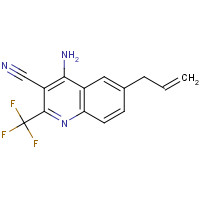 1260863-08-8 4-amino-6-prop-2-enyl-2-(trifluoromethyl)quinoline-3-carbonitrile chemical structure