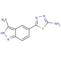 885223-59-6 5-(3-methyl-2H-indazol-5-yl)-1,3,4-thiadiazol-2-amine chemical structure