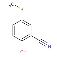 115661-22-8 2-hydroxy-5-methylsulfanylbenzonitrile chemical structure
