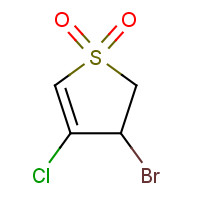 114079-02-6 3-bromo-4-chloro-2,3-dihydrothiophene 1,1-dioxide chemical structure
