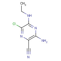 17231-66-2 3-amino-6-chloro-5-(ethylamino)pyrazine-2-carbonitrile chemical structure