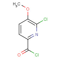 54232-44-9 6-chloro-5-methoxypyridine-2-carbonyl chloride chemical structure