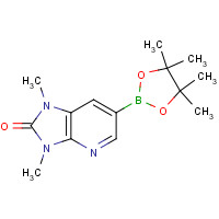 1257553-93-7 1,3-dimethyl-6-(4,4,5,5-tetramethyl-1,3,2-dioxaborolan-2-yl)imidazo[4,5-b]pyridin-2-one chemical structure