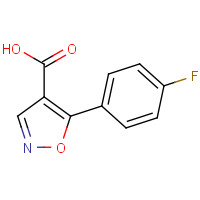 618383-51-0 5-(4-fluorophenyl)-1,2-oxazole-4-carboxylic acid chemical structure