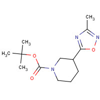 1243306-92-4 tert-butyl 3-(3-methyl-1,2,4-oxadiazol-5-yl)piperidine-1-carboxylate chemical structure