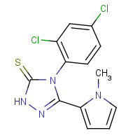 668471-48-5 4-(2,4-dichlorophenyl)-3-(1-methylpyrrol-2-yl)-1H-1,2,4-triazole-5-thione chemical structure