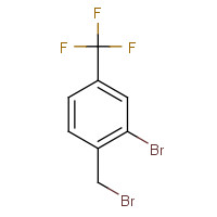 657-64-7 2-bromo-1-(bromomethyl)-4-(trifluoromethyl)benzene chemical structure